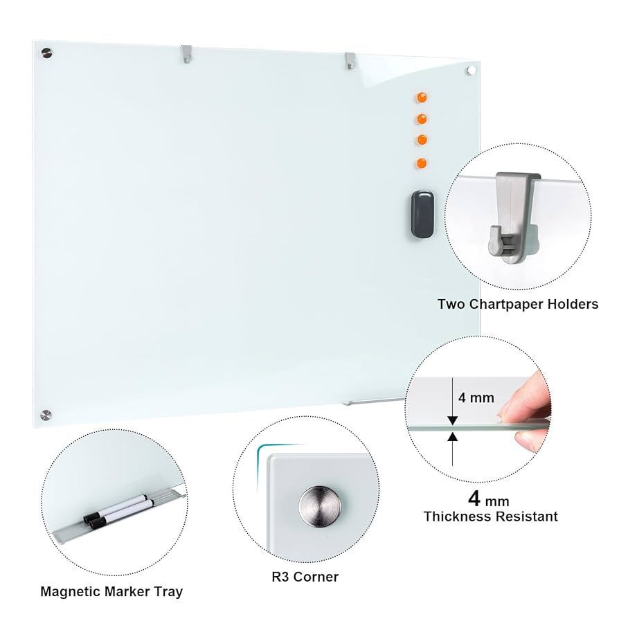 小物 BWS Amazon.com : Wingwise Glass Dry Erase Board, 48 x 36 Inches
